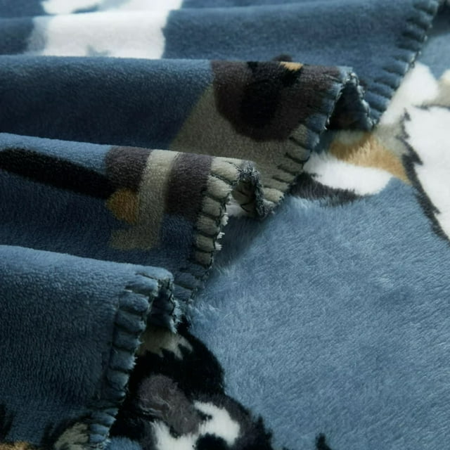 Blue Plush Throw Blanket 50 Blue Plush Throw Blanket 50